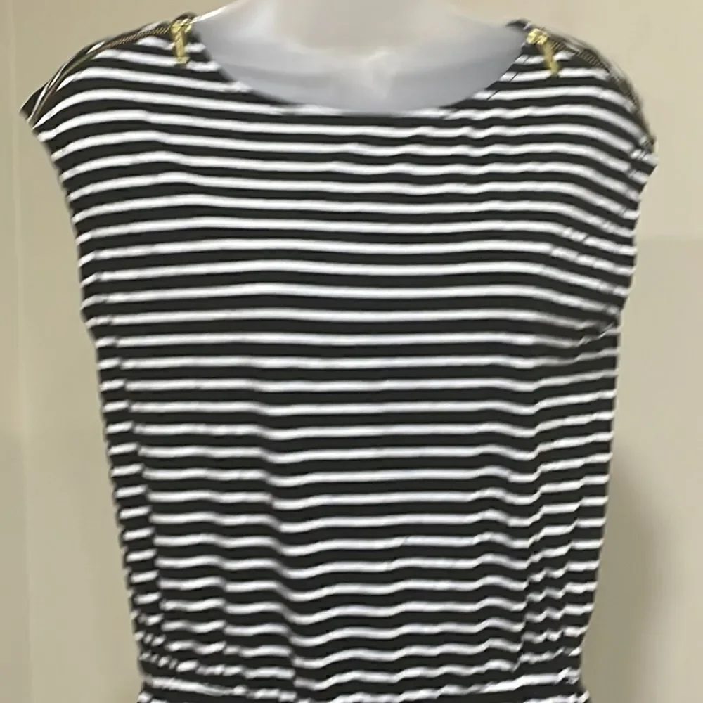 NWOT Michael Kors Striped Dress with elastic waist.  Size S small 4/6